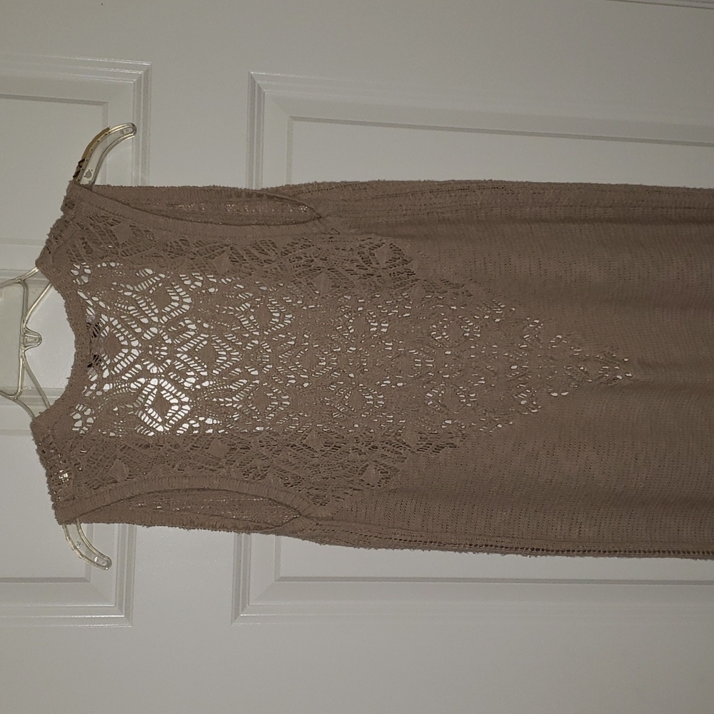 KNOX ROSE LONG BEIGE CARDIGAN IN SIZE S - Picture 5 of 5